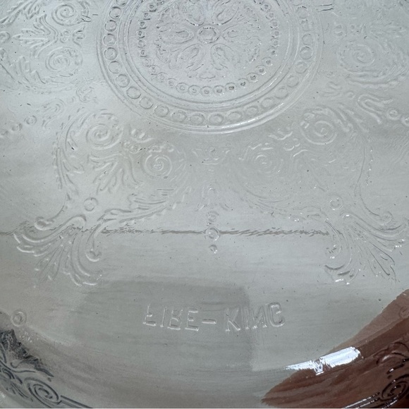Fire King Other - Fire-King Philbe Pattern Sapphire Blue Embossed Pattern Pie Plate Dish 9 inch
